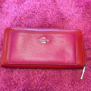Coach Two-tone Zippered Wallet